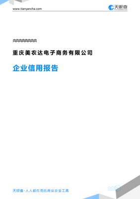 重慶美農(nóng)達(dá)電子商務(wù)企業(yè)信用分析 天眼查視角下的審視
